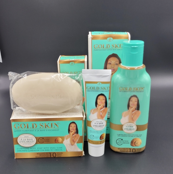 Skincare Gold Skin Clarifying With Snail Slime Fast Action